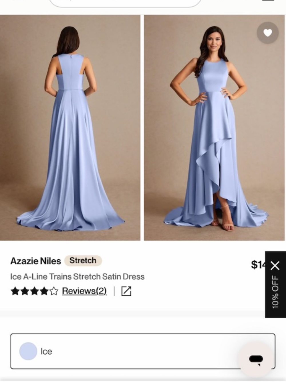 Azazie Niles Mother Of The Bride / Bridesmaid Dress Size: A16